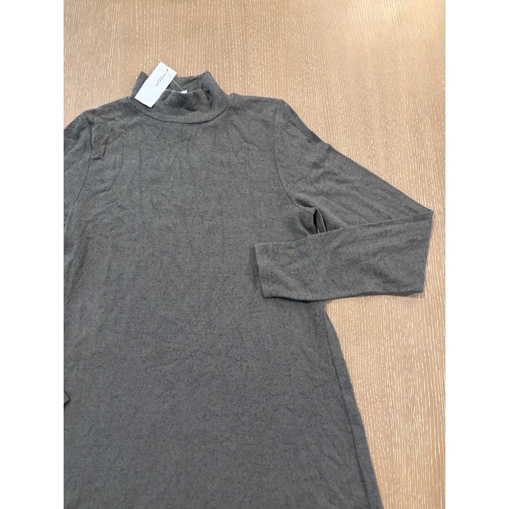 American Eagle Gray Mock Neck Sweater Dress Womens‎ Medium Soft Long Sleeve NWT